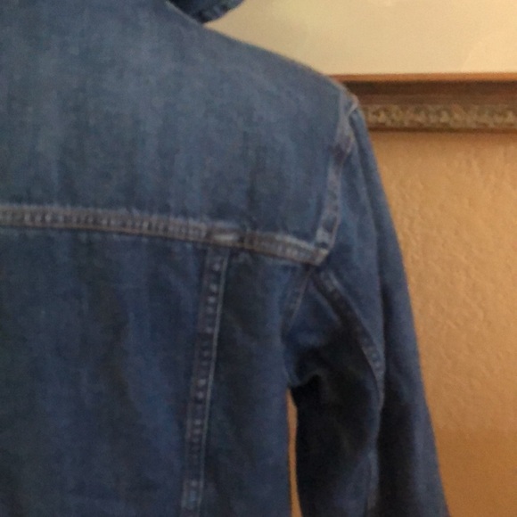 GAP Denim Sherpa Hooded Jacker - Picture 5 of 13